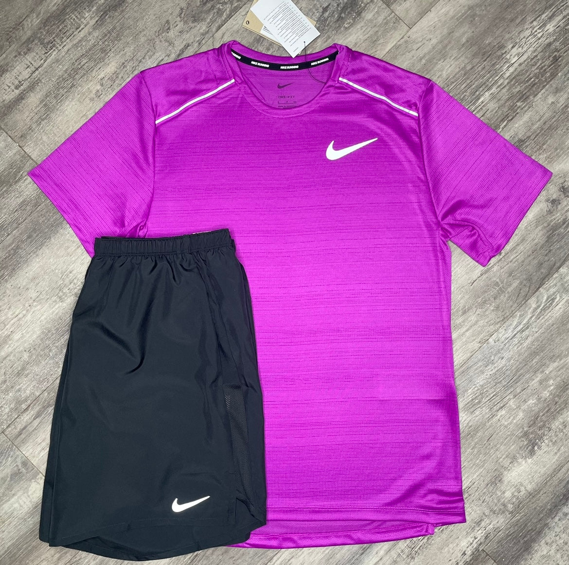 Purple Miler 1.0 Shorts & T-Shirt Set